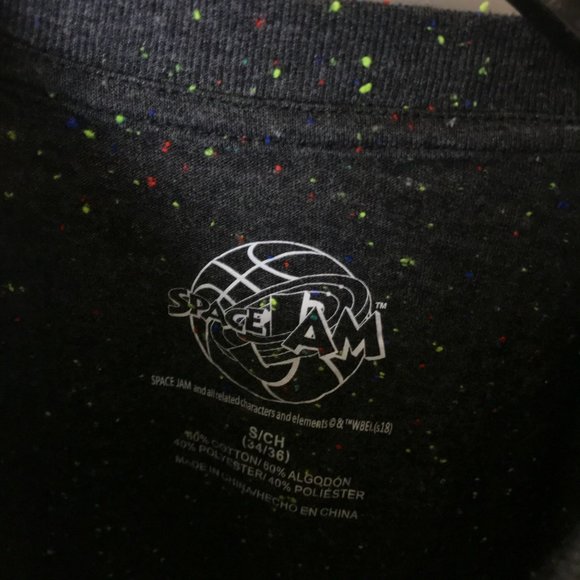 Space Jam Movie Tee T Shirt Film Cartoon Characters Graphic Short Sleeve Cotton - Picture 4 of 10